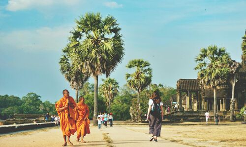 Angkor Thom Buddhist monks